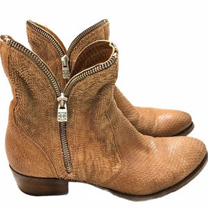 Pantanetti Python Suede Leather Boots 38 Made in Italy Exotic Designer Ankle